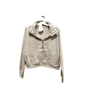 NEW All in Motion Cropped Fleece Lined Half Zip, Women's XL, MSRP $25